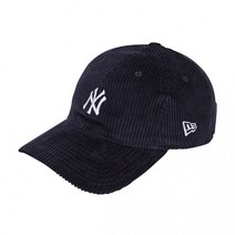 NEWERA MLB 코듀로이 뉴욕 양키스 언스트럭쳐 볼캡 네이비 / 13338506 (국내매장판 정품)