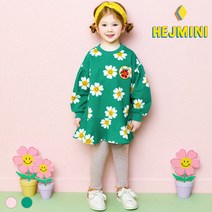 헤이미니 스마일플라워롱티레깅스상하복