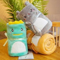캐릭터담요 애니멀 플란넬 큐티 동물 인형 무릎담요 미니 거실 쇼파 의자 사무실 학교 캠핑 차박