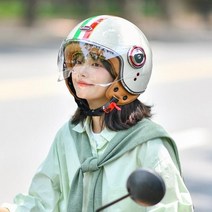 오토바이헬멧 BEON 레트로 복고 베스파 스쿠터 여성 남성 베온헬멧 전동킥보EM, XL, C