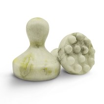 옥황 옥종 경락 핫 스톤 괄사 페이스 마사지 도구 모음, 옥황경락손스톤-중