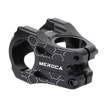 경량 짧은 자전거 스템 31.8mm 핸들 바 스템 알루미늄 합금 MTB 도로 자전거 핸들 바 스템 고정 기어, 알류미늄, 검은 색
