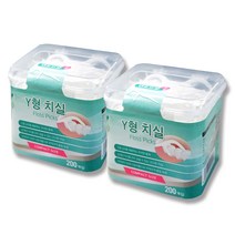 덴트프로 Y형 치실(200p)/민트향, 2개