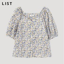 LIST_02 [리스트] 하트넥 플라워 패턴 블라우스_TWWBLM60110_LL