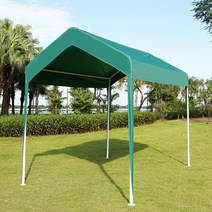 케이로 야외 옥외 천막 그늘막 캐노피 주차장 지붕 조립식 주택 개인 차고지 썬룸 자동차 텐트, 2Mx3M 스톨 캐노피 다크그린