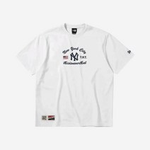 [정품] 디스이즈네버댓 x 뉴에라 MLB 뉴욕 양키스 티셔츠 화이트 Thisisneverthat New Era York Yankees T-Shirt White