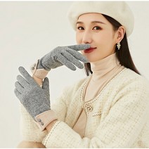 린스프 겨울장갑 여성장갑 여성모직장갑 스마트터치 울장갑