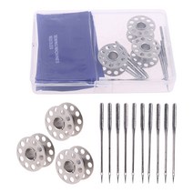60pcs 재봉틀 바늘 3pcs 보빈 보빈 범위 규칙 지점, 은의