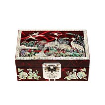 한지 나전 직보석함-군학[적], 1개, 전통포장  1개당-보자기없음