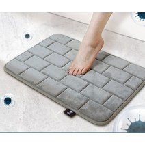 메타 인 피플 욕실 현관거실 입구 항균 탈취 발 매트 FITI 시험연구원 테스트 필 소취코팅 국산, 그레이- 600 X 400
