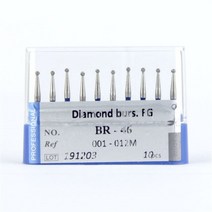 강력한 전기드릴 핸드피스 10pcs 다이아몬드 Burs 드릴 BR-49 стоматология 치과 공 라운드 타, 02 BR-46