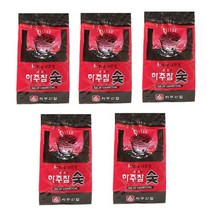 지피니 숯 바베큐용 2kg 용골숯 아래로타 하주참숯700g(브랜드 정품 증정), 5개, 700g