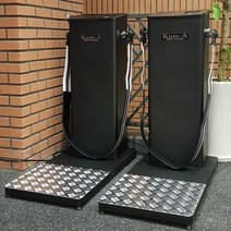 헬스장덜덜이 벨트마사지기 운동기구덜덜이, 메인프레임(블랙)-발판프레임(블랙)