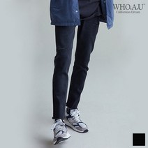 후아유 후아유 후아유 슬림 스트레이트 진 BLAC_K_WHTJ92314M (P001891935)