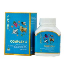 비타트리 콤플렉스 4 120캡슐 양태반 로얄젤리 스쿠알렌 포도씨