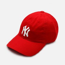 MLB N-COVER NY 볼캡 3ACP6601N-50RDS, 레드:FREE