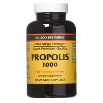Y.S. Eco Bee Farms 순수 고순도 프로폴리스 1000mg 90캡슐 X 4팩