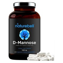 NatureBell D-Mannose 네이처벨 D-만노스 1000mg 200캡슐, 200정, 1개