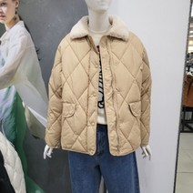 [뉴코아_에이비에프지] Abfz DP01 퍼 카라 퀼팅 숏 패딩 점퍼 AFW4HU01K