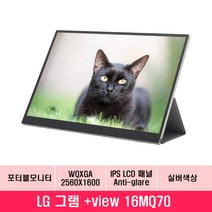 16인치 노트북용 모니터 휴대하기 좋은 포터블 모니터 MJ, 화이트