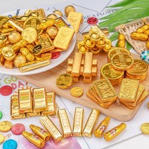 미니 골드바 초콜릿 생일 초코 케이크 장식 금화 1kg, 금메달 초콜릿 500g