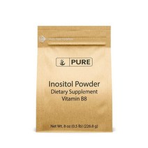 Pure Original Ingredients 이노시톨 비타민 B8 파우더 0.5kg1파운드 항상 순수함 필러나 첨가제 없음 실험실 인증 USA 미국, 8 Ounce (Pack of 1)