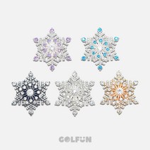 [GOLFUN] 겨울꽃송이 큐빅 볼마크 볼마커 버디용품 골프선물, 2. 퍼플