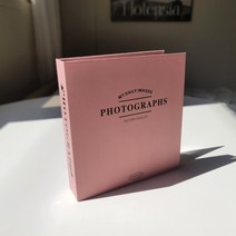 인생네컷앨범 바인더 사진첩 포토북 초음파 액자 이미지 커플 100일선물, 로즈 핑크