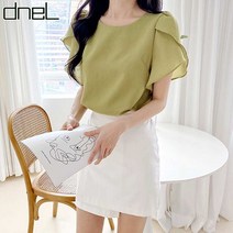 드넬(dneL) [드넬]튤립소매블라우스DWB22045A