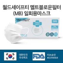World safety 덴탈일회용마스크 멜트브라운필터 사용 _ 2022978EA