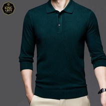 킹앤조이 푸세린 버튼 카라넥 캐시미어 스웨터