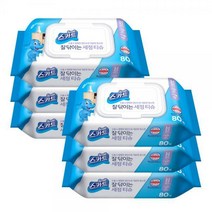 스카트 잘 닦이는 세정티슈 80매x6개