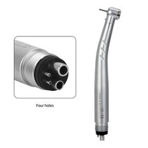 치과 LED 고속 핸드피스 E-발전기 통합 표준 헤드 푸시 버튼 3 물 스프레이 2/4 구멍, 1, M4