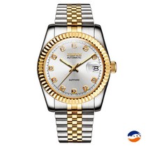 슈럭스 [2022신상/ 커플시계] Automatic watch 18K 도금 고급 메탈시계 여친 남친시계 세이코 무브먼트 S036WC+선물포장