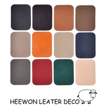 희원레더데코 차시트보수스티커S 오토바이시트 자전거안장 가죽커버리폼 천연소가죽, 모카