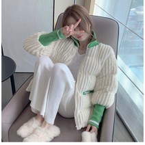 코듀로이 여성 가을 겨울 숏 차이나 재킷 FC4400