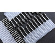 그라인딩 헤드 합금 루터날 도구 루터기날, 3x3mm 단일 슬롯 10개 세트
