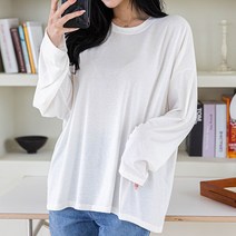 [오버나인] 여자 오버핏 헤리 롱 긴팔티 빅사이즈