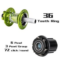 ZTTO-MTB 자전거 허브 DR290 32 홀 6 폴 시스템 HG XD MS 쓰루 액슬 퀵 릴리스 전방 후방 15x100 12x142 디스크 브레이크, 15 MS Orange
