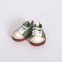 브라이스 호환 구체관절인형의상 Ob11 소가죽 캔버스 신발 인형 의류 홀라라 오비츠 11 GSC 바디 9 1/12, 03 Dark green