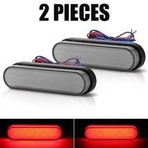 여행트레일러 자전거수레 미니벨로짐받이 애견 오토바이 유니버설 트레일러 트럭 24led 후면 테일 라이트, 02 2pcs tail lights