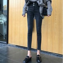 Three12 하이 허리 청바지 여성 슬림 슬림 하이 타이트 레깅스와 벨벳 패딩 바지