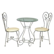 인퍼니처 R2러브테이블세트(티테이블+의자) 카페테이블 부부테이블 원형테이블 베란다 2인식탁 거실테이블, 프리미엄A