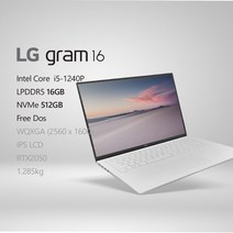 [오늘출발] LG전자 2022 그램16(12세대) 16ZD90Q-EX56K - [프리미엄 패키지+사은품 증정 이벤트], FREE DOS, 16GB, 512GB