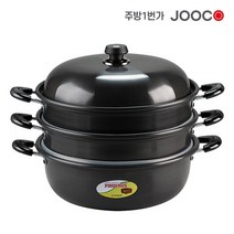 주방1번가 주코(JOOCO) 다목적 찜솥 3단 4P 찜솥 찜냄비 찜통 다용도, 45cm(지름)