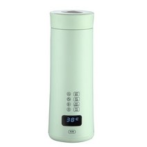 홍삼만들기 가정용 멀티쿠커 홍삼 달이기 약탕기 중탕기 스마트 온도 조절 컵 450ml 휴대용 전기 주전자, 01 Green_03 UK