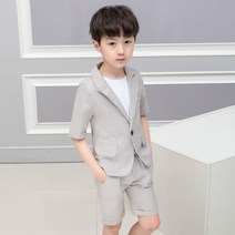 아동 유아 남아 키즈 여름 린넨 정장 세트