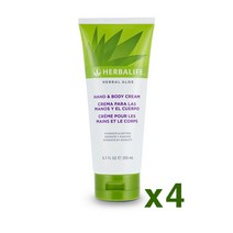 허벌라이프 알로에 핸드 & 바디 크림 보습, 알로에 핸드 & 바디 크림 4개