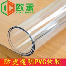 Pvc보드 전롤 투명 PVC 연질 플라스틱 필름 식탁보 패드 방수 데미지 수정판 유리 가공 커스텀, 두께 2mm 폭 1.5m 길이 1m