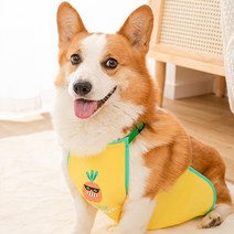 댕댕포유 강아지 배가리개 앞치마, 파인애플